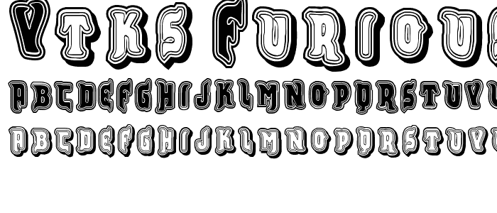 VTKS FURIOUS font